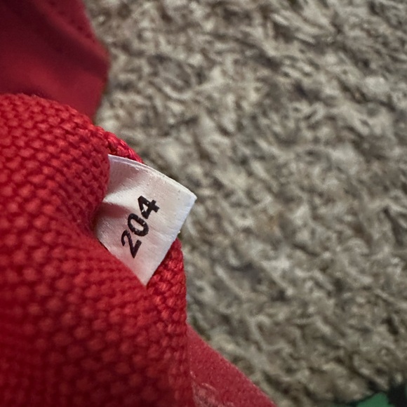 PRADA Logo Mini CANAPA 2Way Shoulder Bag Canvas leather Red Gold with COA - Picture 7 of 15